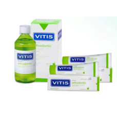 Набір Vitis Ortodontic для брекет-системи Ополіскувач + 2 зубні пасти