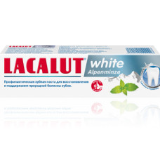 Зубна паста Lacalut white Альпійська м'ята 75 мл